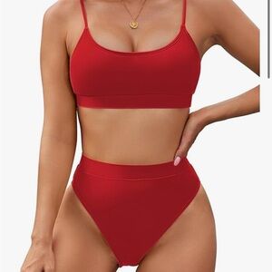 Red bathing suit from Amazon - never worn. XL. Can’t return, looking to sell.